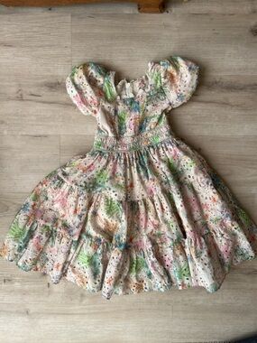 Kids Eyelet Tiered Dress Zoey dress ivy city co